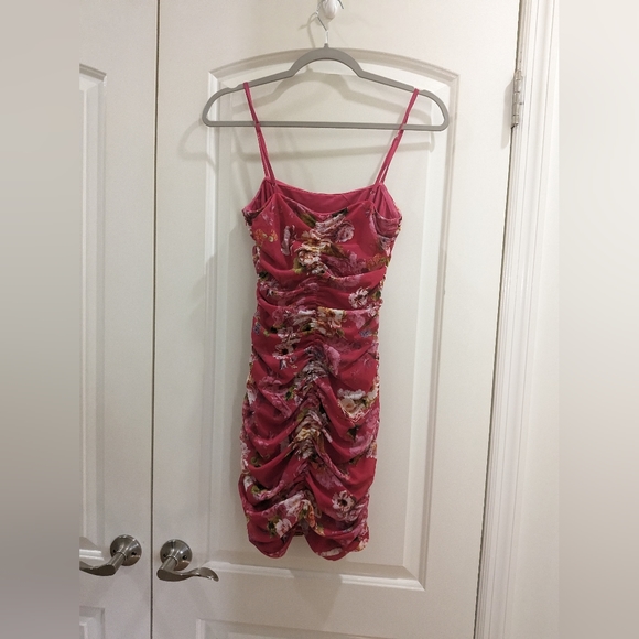 8. NWOT L'AGENCE KARLY RUCHED DRESS - Picture 2 of 7